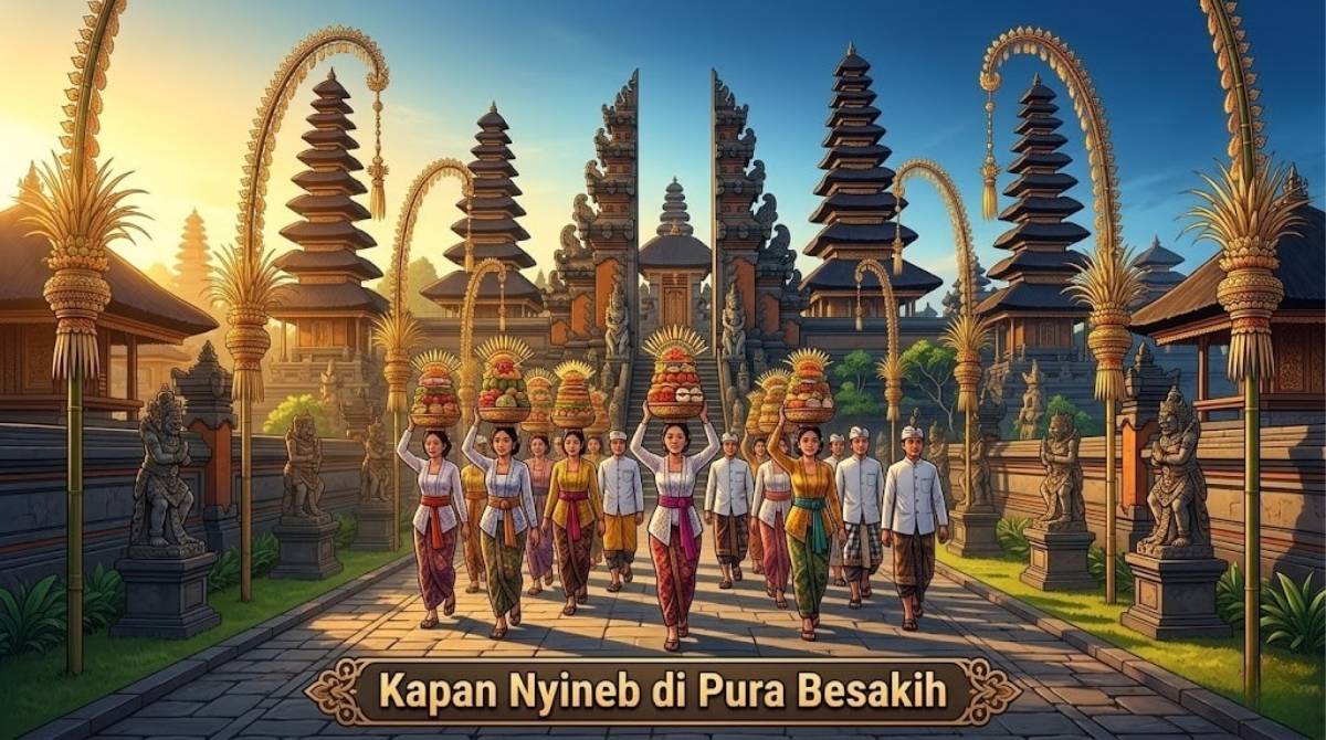 Kapan Nyineb di Pura Besakih 2026 Tanggal Berapa